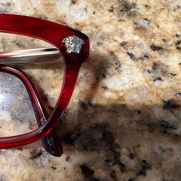 Red Versace Cat-Eye Frames - Picture 2 of 5